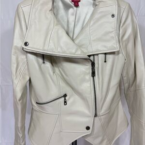G.I.L.I. Cream Leather Jacket
